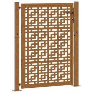 vidaXL havel&aring;ge 100x125 cm vejrbestandigt st&aring;l med krydsdesign