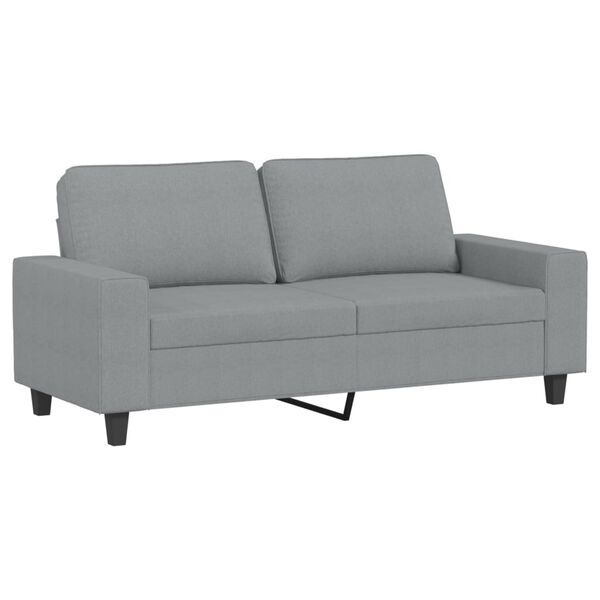 vidaXL 2-personers sofa 140 cm stof lysegr&aring;