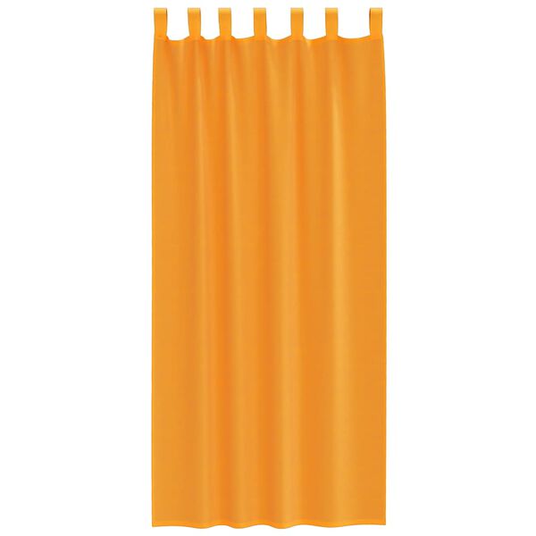 vidaXL voile-gardiner med l&oslash;kker 2 stk. 140x225 cm orange