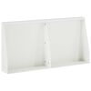 vidaXL St&oslash;ttemur 2 stk. 40 x 12 x 30 cm St&aring;l Hvid