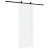vidaXL Skyded&oslash;r ORKDAL 83 x 211 cm Konstrueret tr&aelig; Hvid og sort