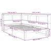 vidaXL seng med reol uden madras 100x200cm massivt fyrretr&aelig; gyldenbrun