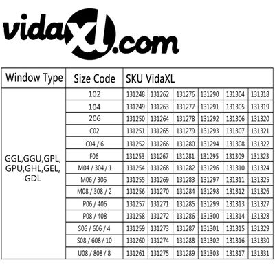vidaXL mørklægningsgardin U08/808 hvid