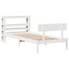 vidaXL sengeramme uden madras 90x200 cm massivt fyrretr&aelig; hvid