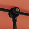 vidaXL haveparasol med aluminiumstang 2x1,5 m terracotta