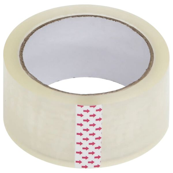 vidaXL pakketape 72 stk. 48 mm x 66 m transparent