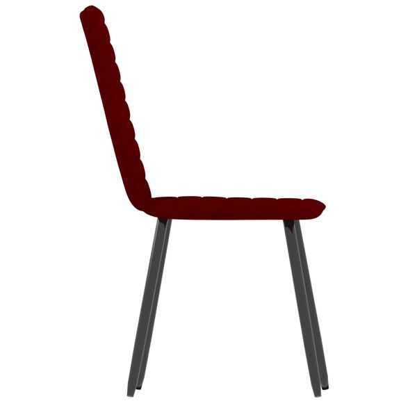 vidaXL spisebordsstole 4 stk. fl&oslash;jl vinr&oslash;d