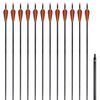 Standard recurve-pile 12 stk. 0,76 cm 30" carbon