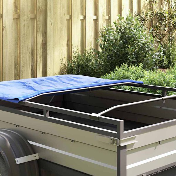 vidaXL egnet til flad tarpaulin beslag 2 pcs S&oslash;lv 130-210 cm Aluminium