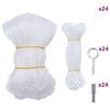 vidaXL kattenet 8x3 m nylon transparent