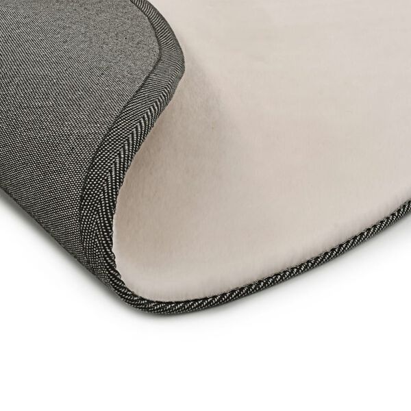 vidaXL gulvt&aelig;ppe 160 cm kunstig kaninpels cremefarvet