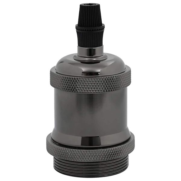 vidaXL lampeholdere 2 stk blank sort E27