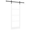 vidaXL Skyded&oslash;r ORKDAL Hvid og sort 93 x 232 cm