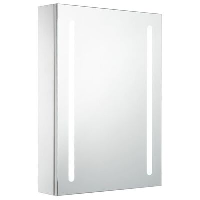 vidaXL badeværelsesskab med spejl LED 50 x 13 x 70 cm