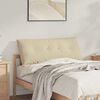 vidaXL Rygpude Creme 120 x 50 cm Mikrofiberstof