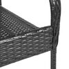 vidaXL stabelbare havestole 2 stk. polyrattan sort