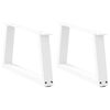 vidaXL sofabordsben V-formet 2 stk. hvid 70 x (30-31,3) cm st&aring;l