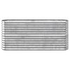 vidaXL plantekasse 152x40x68 cm galvaniseret stål sølvfarvet