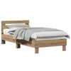 vidaXL Sengestel Artisan Egetr&aelig; 203 x 95 x 70 cm Konstrueret tr&aelig;