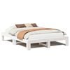 vidaXL sengeramme uden madras 140x190 cm massivt fyrretr&aelig; hvid