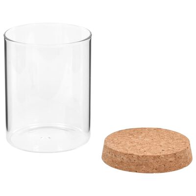 vidaXL opbevaringsglas med korklåg 6 stk. 650 ml