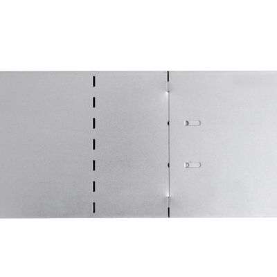 vidaXL sæt med bedkanter 20 stk. galvaniseret stål 100 x 20 cm