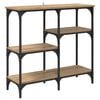 vidaXL Konsolbord Artisan Egetr&aelig; 80 x 29 x 75 cm Konstrueret tr&aelig;