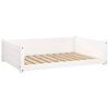 vidaXL hundeseng 95,5x65,5x28 cm massivt fyrretr&aelig; hvid