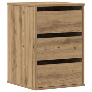 vidaXL kommode til hj&oslash;rne 40x41x58 cm konstrueret tr&aelig; egetr&aelig;sfarve