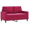 vidaXL 2-personers sofa 120 cm fl&oslash;jl vinr&oslash;d