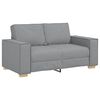 vidaXL Sofa 3 pcs Lysegrå Linned-blandet stof