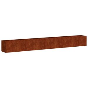 vidaXL plantekasse rustfarvet 360x40x40 cm forvitringsst&aring;l