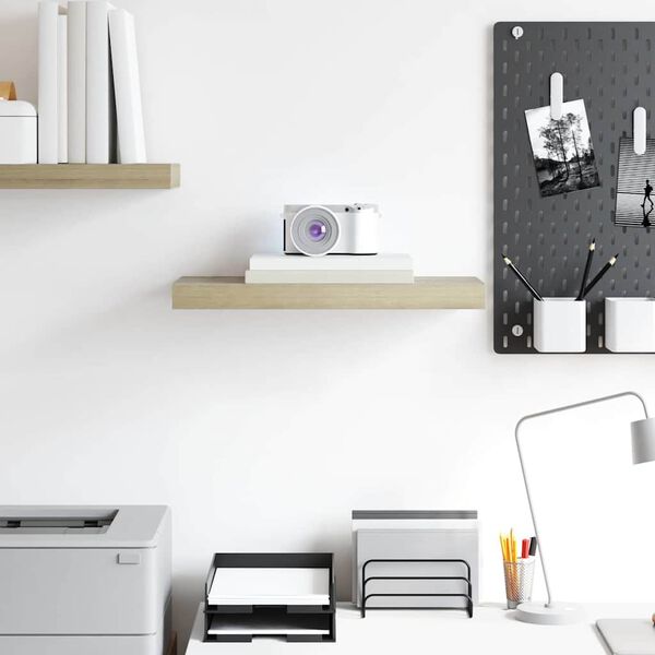 vidaXL v&aelig;ghylde 50x23x3,8 cm MDF egetr&aelig;sfarve