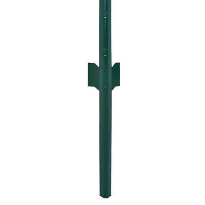 vidaXL trådhegn med stolper 25 x 0,5 cm stål grøn