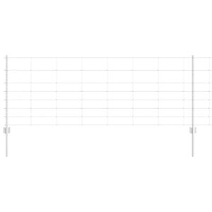 vidaXL Hegn med post S&oslash;lv 0,8 x 100 m St&aring;l
