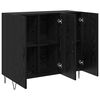 vidaXL Sideboard Sort eg 90 x 32,5 x 80 cm Konstrueret tr&aelig;
