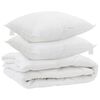 vidaXL &Aring;rs tid dyne med pude 3 pcs Hvid Microfiber