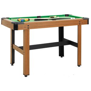 vidaXL billardbord 122 x 61 x 76 cm brun