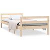vidaXL sengeramme uden madras 75x190 cm massivt fyrretr&aelig;