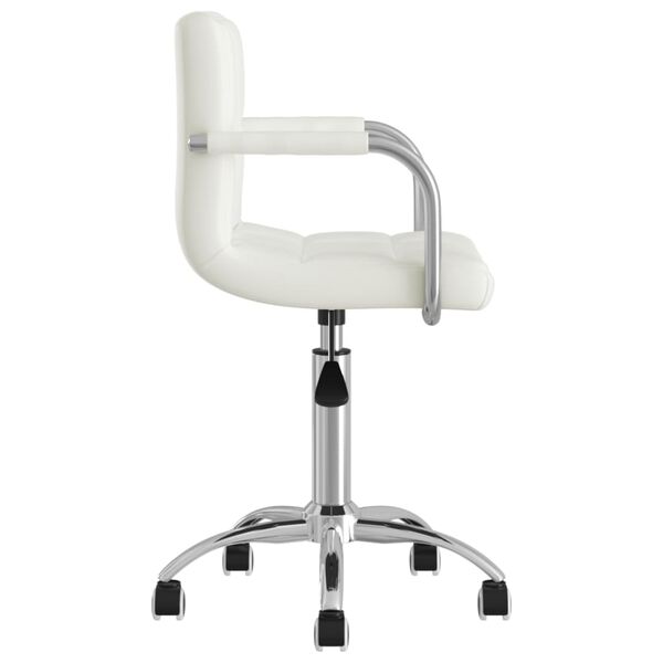 vidaXL drejelige spisebordsstole 4 stk. kunstl&aelig;der hvid