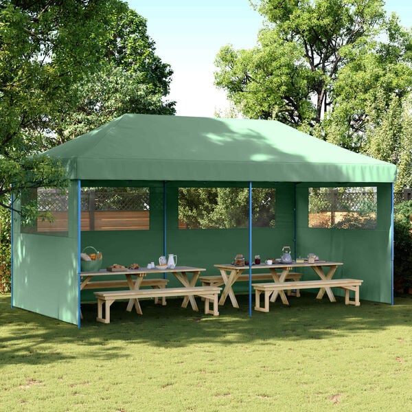 vidaXL Party Tent Gr&oslash;n 292 x 580 x 315 cm Oxford stof