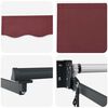 vidaXL Elektrisk Utr&aelig;kkelig Markise Bordeaux R&oslash;d 2,5 x 2 m