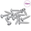 vidaXL Tr&aelig;skruer 12 pcs S&oslash;lv M3,5 x 20 mm St&aring;l