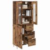 vidaXL Highboard Gammelt tr&aelig; 69,5 x 34 x 90 cm Konstrueret tr&aelig;