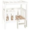 vidaXL hundeseng 55,65,5x50,5x70 cm massivt fyrretr&aelig; hvid