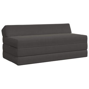 vidaXL Samlebar Sofa Seng M&oslash;rkegr&aring; 120 x 60 x 49 cm Stof