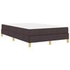 vidaXL Box spring seng med madras M&oslash;rk Brun 120 x 200 cm Stof