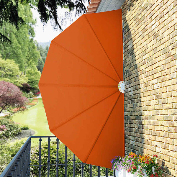 vidaXL sammenklappelig sidemarkise til terrasse terracotta 200 cm