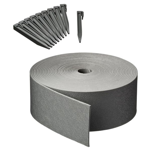 Nature bedafgrænsning med jordspyd grå