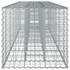 vidaXL Gabion h&oslash;jbed 2 pcs S&oslash;lv 260 x 60 x 55 cm Galvaniseret st&aring;l